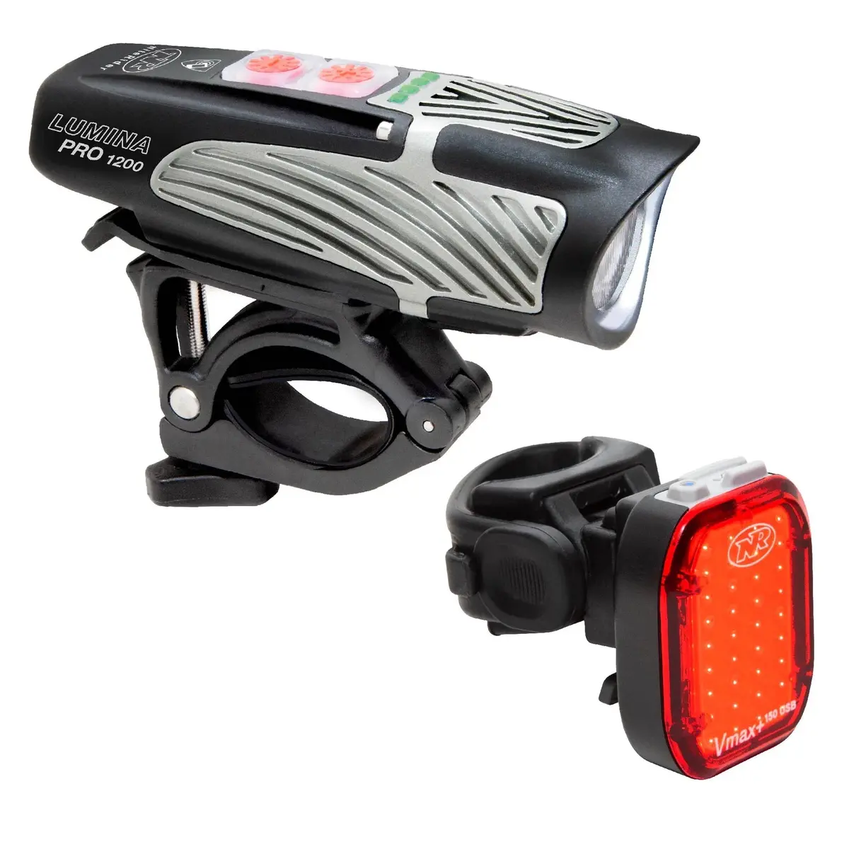 Lumina Pro 1200 And Vmax+ 150 Bike Light Set Combo 1