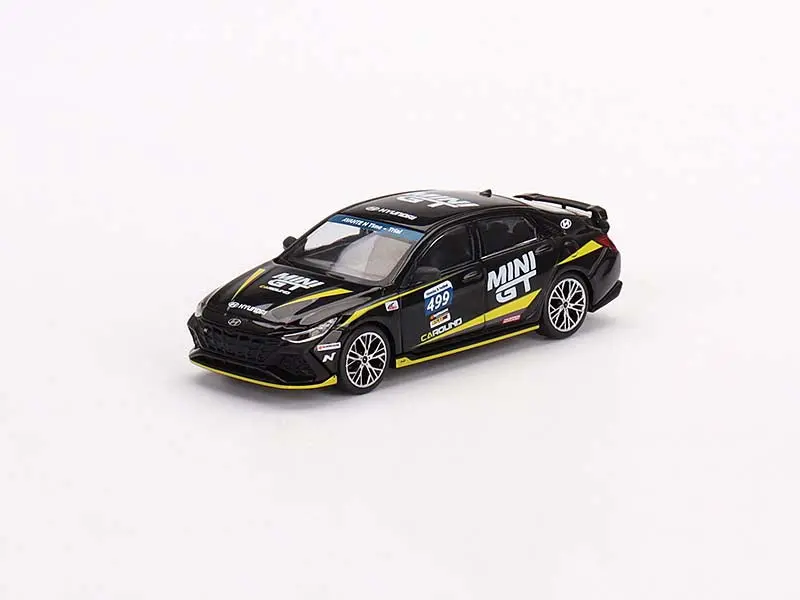 Hyundai Elantra N #499 Caround Racing Hyundai N-Festival (Mini Gt) Diecast 1:64 Scale Model - Tsm Mgt00403 1