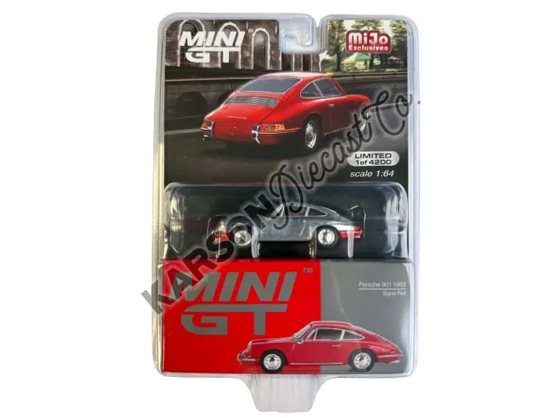 Chase 1963 Porsche 901 Signal Red – Mijo Exclusives (Mini Gt) Diecast 1:64 Scale Model - Tsm Mgt00695 1