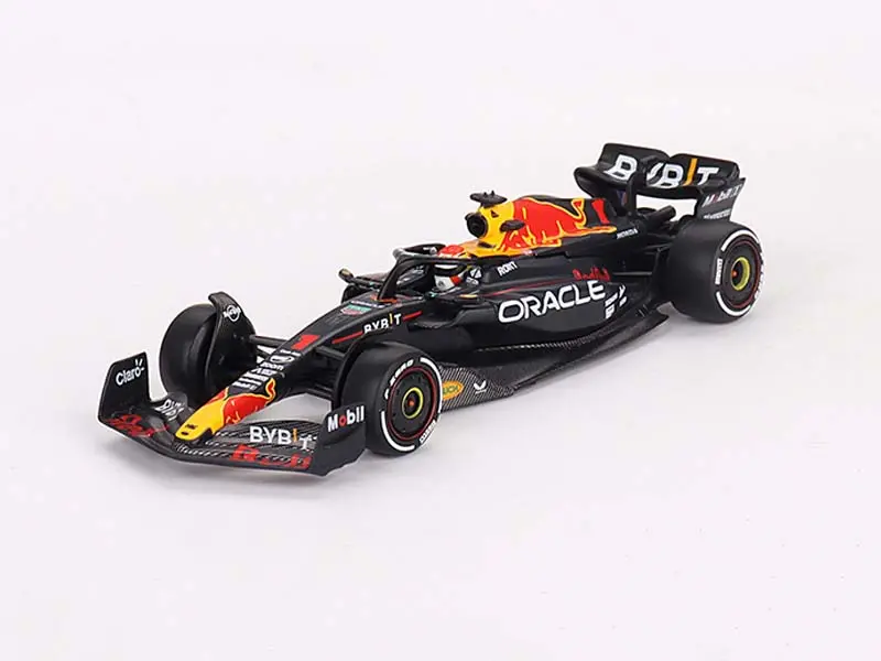 Pre-Order Oracle Red Bull Racing Rb19 #1  Max Verstappen 2023 F1 Bahrain Gp Winner (Mini Gt) Diecast 1:64 Scale Model - Tsm Mgt00724 1