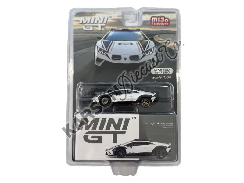 Chase Lamborghini Huracán Sterrato – Bianco Asopo (Mini Gt) Diecast 1:64 Scale Model - Tsm Mgt00763 1