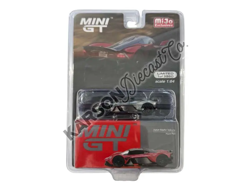 Chase Aston Martin Valkyrie – Hyper Red (Mini Gt) Diecast 1:64 Scale Model - Tsm Mgt00766 1