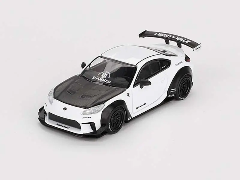 Toyota Gr86 Lb★Nation – White (Mini Gt) Diecast 1:64 Scale Model - Tsm Mgt00769 1