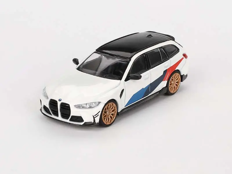 Bmw M3 M Performance Touring Alpine White (Mini Gt) Diecast 1:64 Scale Model - Tsm Mgt00776 1