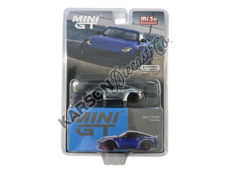 Chase Nissan Z Pandem – Seiran Blue (Mini Gt) Diecast 1:64 Scale Model - Tsm Mgt00778 1