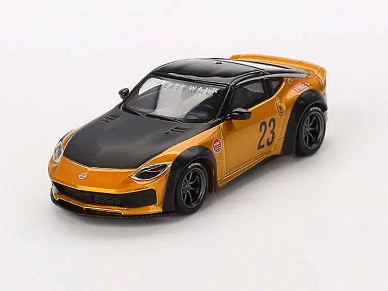 Nissan Z Lb-Nation Works – Lb Gold (Mini Gt) Diecast 1:64 Scale Model - Tsm Mgt00782 1