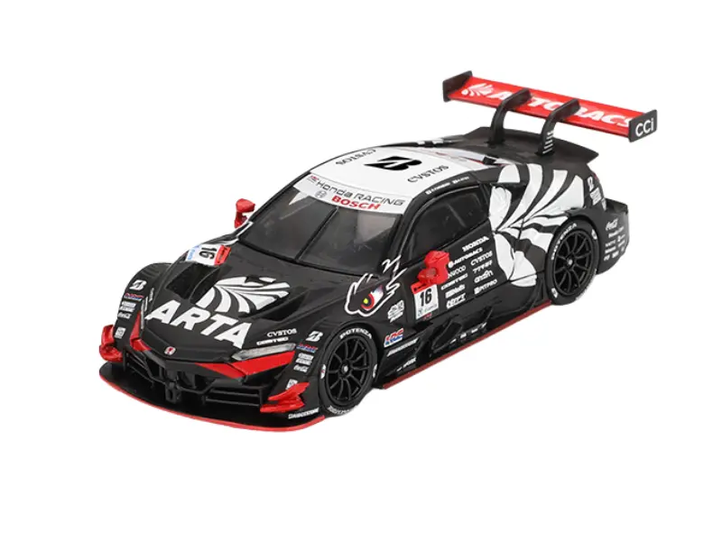 Japan Exclusive Honda Nsx-Gt Type S Gt500 #16 - Arta Mugen Nsx-Gt 2023 Super Gt Series (Mini Gt) Diecast 1:64 Scale Model - Tsm Mgt00787 1