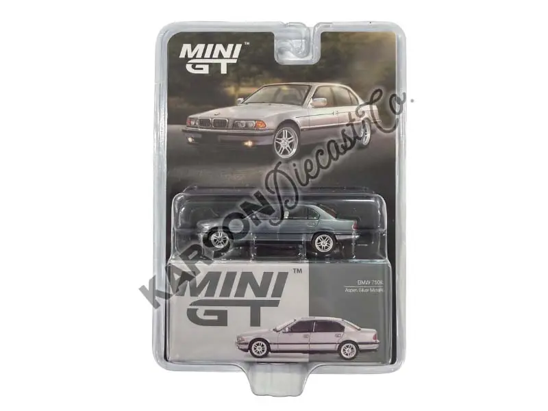 Chase Bmw 750Il – Aspen Silver Metallic (Mini Gt) Diecast 1:64 Scale Model - Tsm Mgt00792 1