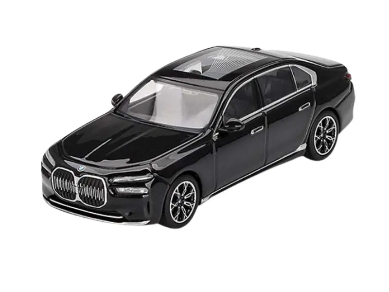 Bmw I7 Edrive50 Black Sapphire (Mini Gt) Diecast 1:64 Scale Model - Tsm Mgt00802 1