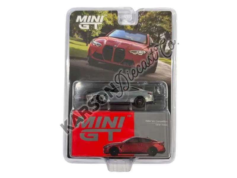 Chase Bmw M4 Competition (G82) Sakhir Orange Lhd (Mini Gt) Diecast 1:64 Scale Model - Tsm Mgt00811 1