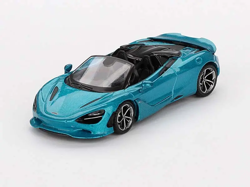 Mclaren 750S Spider Belize Blue Lhd (Mini Gt) Diecast 1:64 Scale Model - Tsm Mgt00812 1