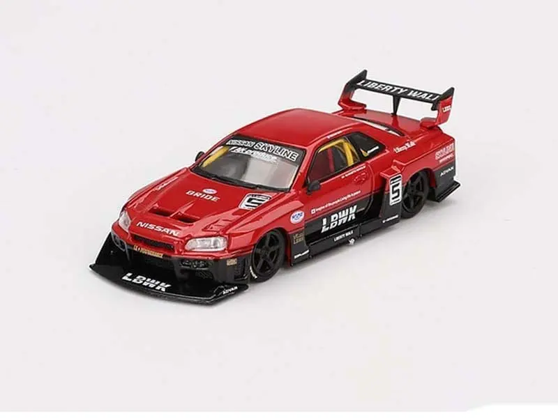 Nissan Lb-Er34 Super Silhouette Skyline – Red/Black (Mini Gt) Diecast 1:64 Scale Model - Tsm Mgt00843 1