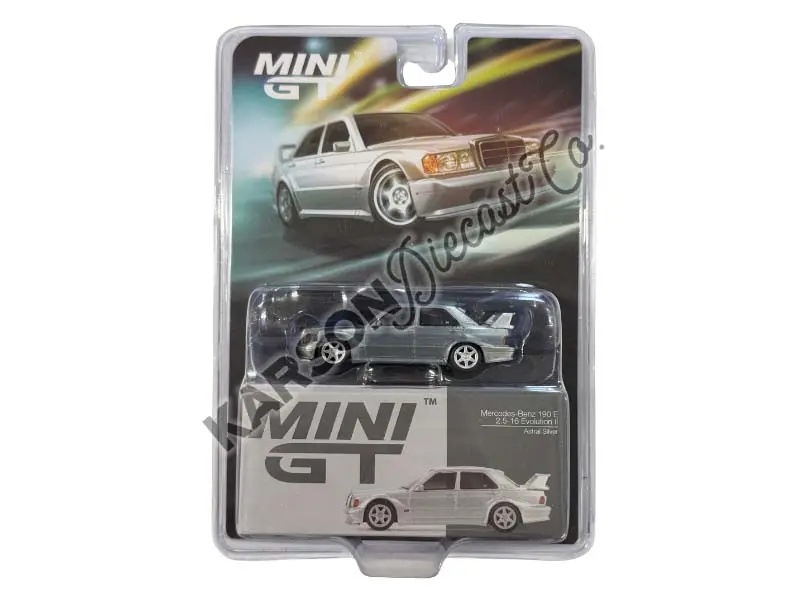 Chase Mercedes-Benz 190E 2.5-16 Evolution Ii Astral Silver (Mini Gt) Diecast 1:64 Scale Model - Tsm Mgt00852 1