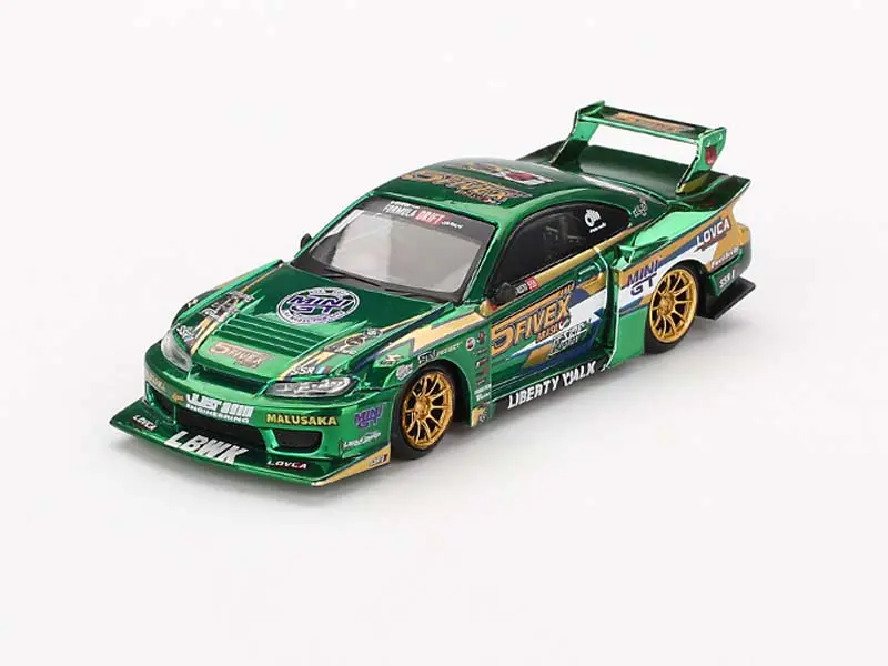 Nissan Lb-Super Silhouette S15 Silvia Lbwk 2024 Fausto Racing (Mini Gt) Diecast 1:64 Scale Model - Tsm Mgt00858 1