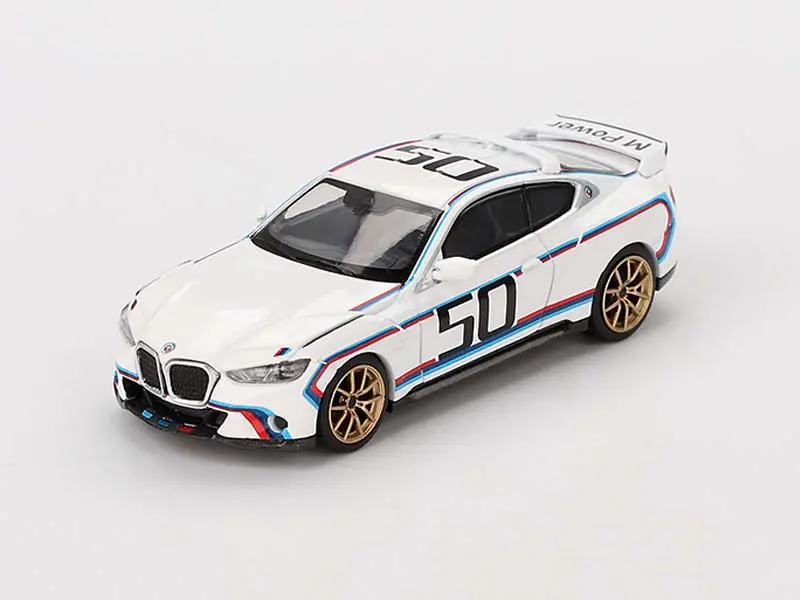 Bmw 3.0 Csl – White (Mini Gt) Diecast 1:64 Scale Model - Tsm Mgt00863 1