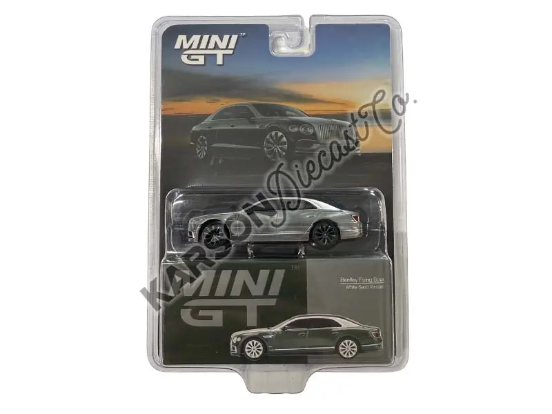 Chase Bentley Flying Spur – White Sand Verdant (Mini Gt) Diecast 1:64 Scale Model - Tsm Mgt00867 1