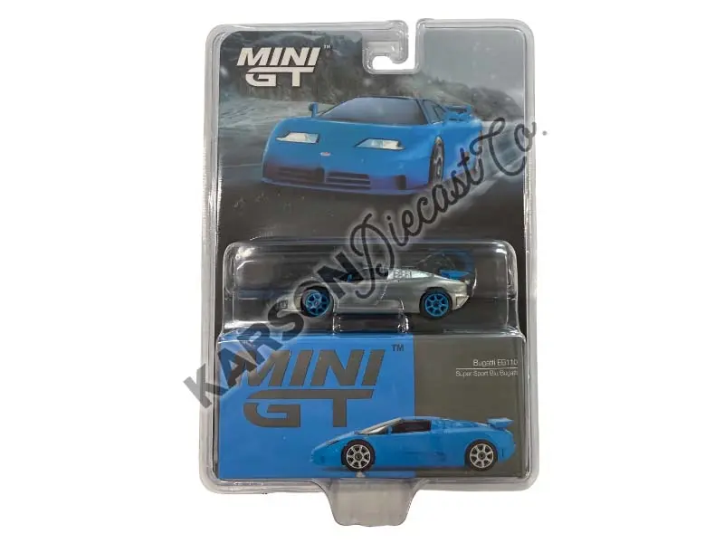 Chase Bugatti Eb110 Super Sport – Blue (Mini Gt) Diecast 1:64 Scale Model - Tsm Mgt00890 1