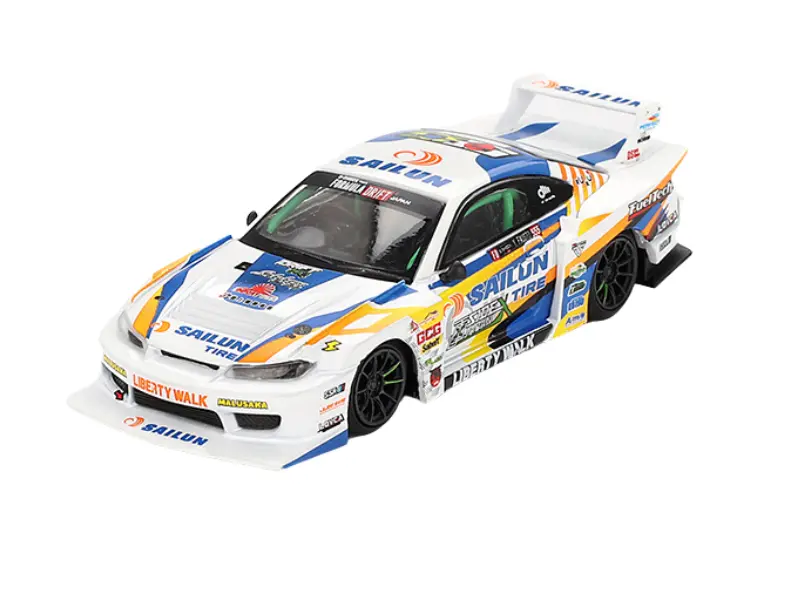 Nissan Lb-Super Silhouette S15 Silvia #555 2023 Formula Drift Japan (Mini Gt) Diecast 1:64 Scale Model - Tsm Mgt00895 1