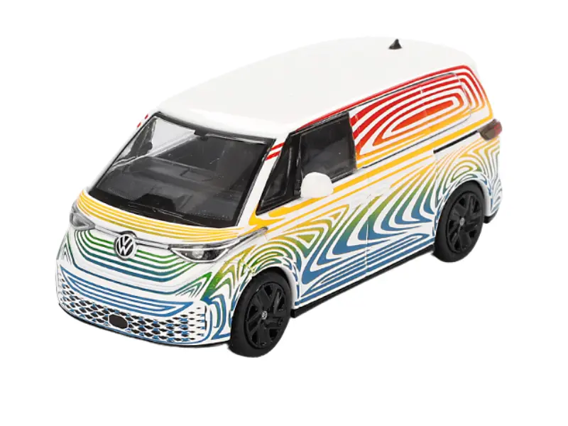 Volkswagen Id. Buzz Prototype - Rainbow (Mini Gt) Diecast 1:64 Scale Model - Tsm Mgt00899 1