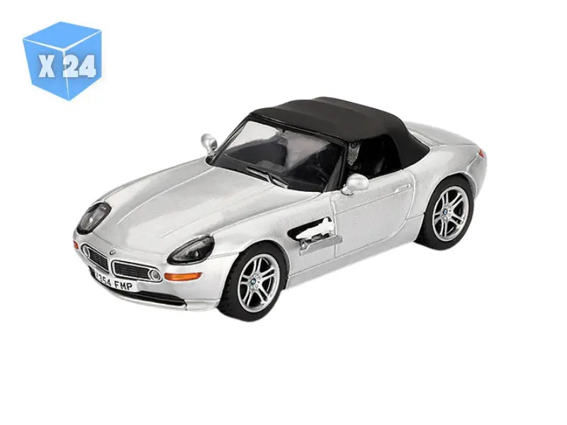 24 Pack Bmw Z8 The World Is Not Enough – English Version Packaging (Mini Gt) Diecast 1:64 Scale Model - Tsm Mgt00906-007E 1