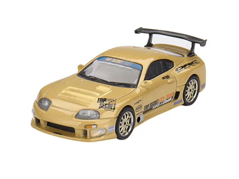Toyota Supra (A80) Top Secret Gt-300 – Top Secret Gold (Mini Gt) Diecast 1:64 Scale Model - Tsm Mgt00961 1