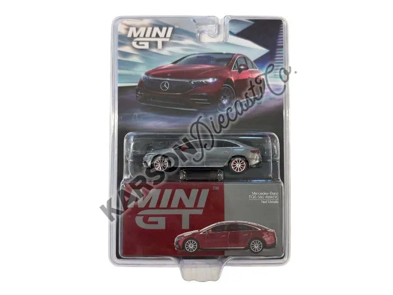 Chase Mercedes-Benz Eqs 580 4Matic – Red Metallic (Mini Gt) Diecast 1:64 Scale Model - Tsm Mgt00970 1