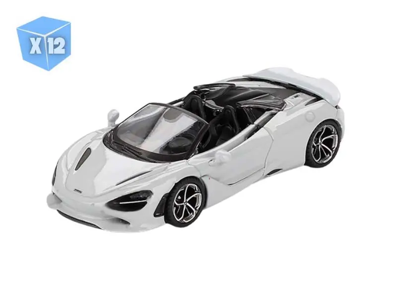 12 Pack Mclaren 750S Spider – Cirrus Grey (Mini Gt) Diecast 1:64 Scale Model - Tsm Mgt00973 1