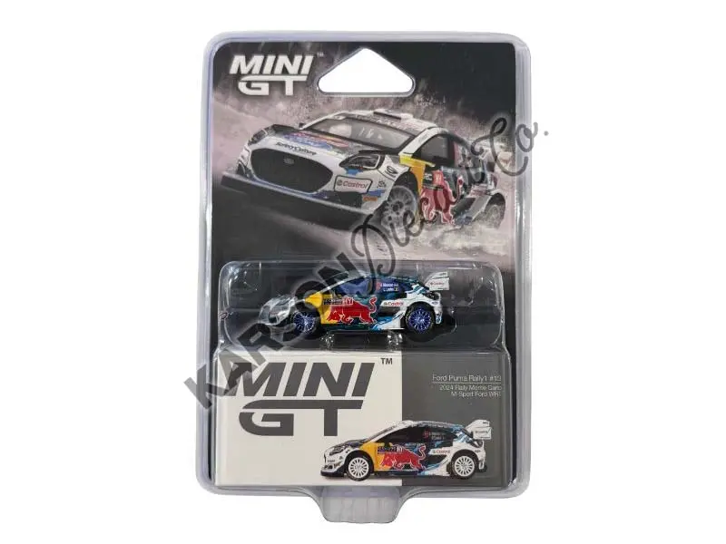Chase Ford Puma Rally1 #13 M-Sport Ford Wrt 2024 Rally Monte Carlo (Mini Gt) Diecast 1:64 Scale Model - Tsm Mgt00974 1