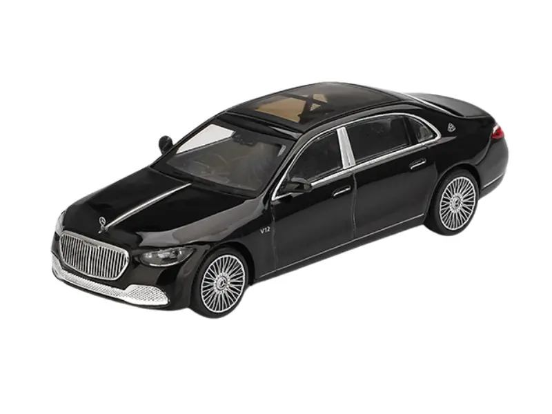 Mercedes-Maybach S680 – Black (Mini Gt) Diecast 1:64 Scale Model - Tsm Mgt00977 1