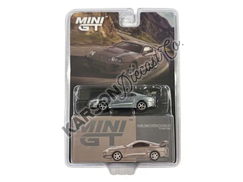 Chase Toyota Supra Veilside Combat V-Ii – Combat Grey (Mini Gt) Diecast 1:64 Scale Model - Tsm Mgt00978 1