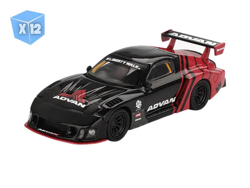 12 Pack Mazda Rx-7 Lb-Super Silhouette Advan (Mini Gt) Diecast 1:64 Scale Model - Tsm Mgt00983 1