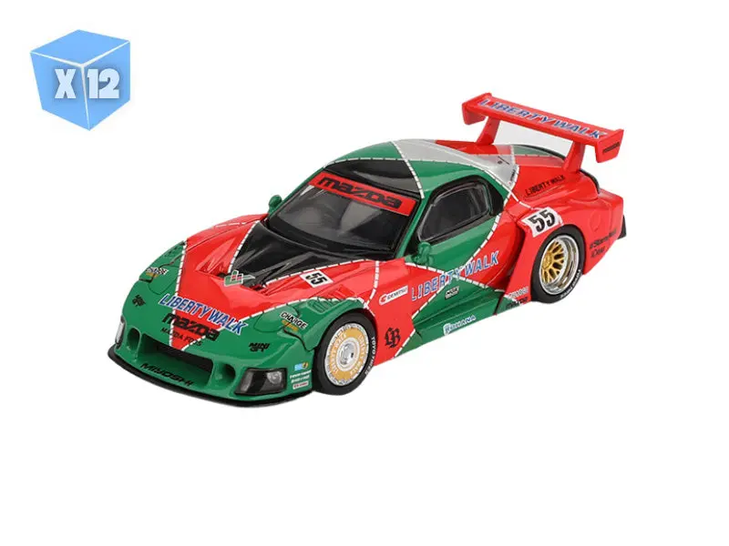 12 Pack Mazda Rx-7 Lb-Super Silhouette 787B (Mini Gt) Diecast 1:64 Scale Model - Tsm Mgt00990 1