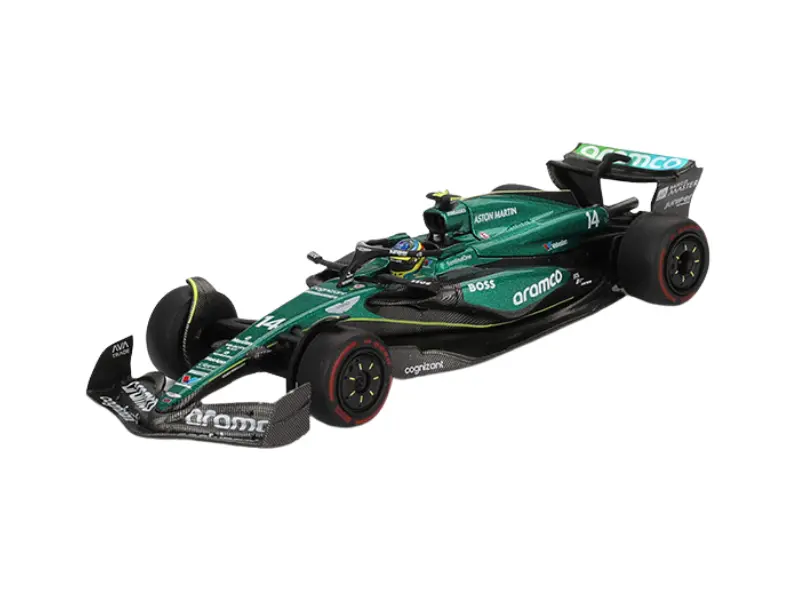 Aston Martin Amr24 #14 Fernando Alonso 2024 F1 2024 Bahrain Gp (Mini Gt) Diecast 1:64 Scale Model - Tsm Mgt00999 1