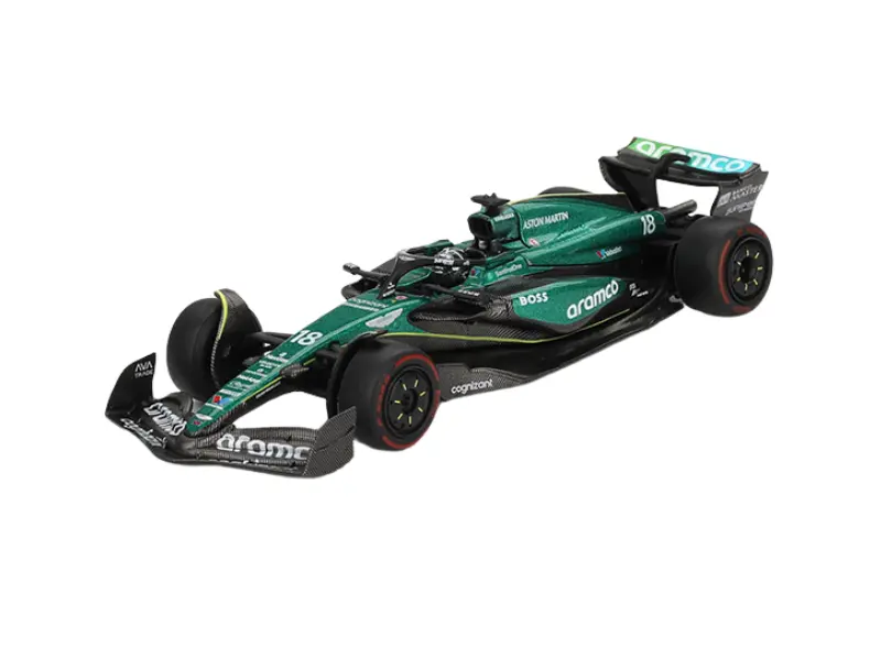 Aston Martin Amr24 #18 Lance Stroll 2024 F1 2024 Bahrain Gp (Mini Gt) Diecast 1:64 Scale Model - Tsm Mgt01001 1
