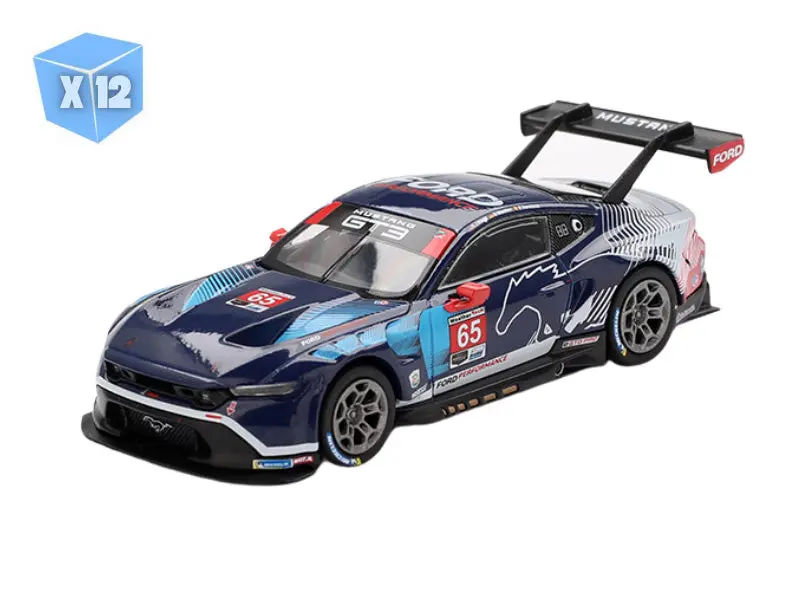Pre-Order - 12 Pack Ford Mustang Gt3 #65 Ford Multimatic Motorsports 2024 Imsa Daytona 24 Hrs (Mini Gt) Diecast 1:64 Scale Model - Tsm Mgt01012 1