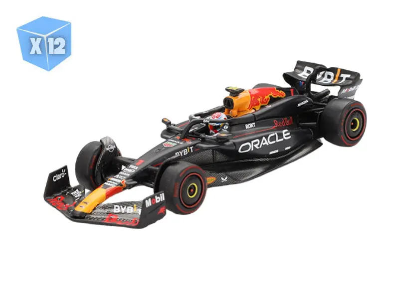 Pre-Order - 12 Pack Oracle Red Bull Racing Rb20 #1 Max Verstappen 2024 F1 2024 Bahrain Gp Winner (Mini Gt) Diecast 1:64 Scale Model - Tsm Mgt01018 1