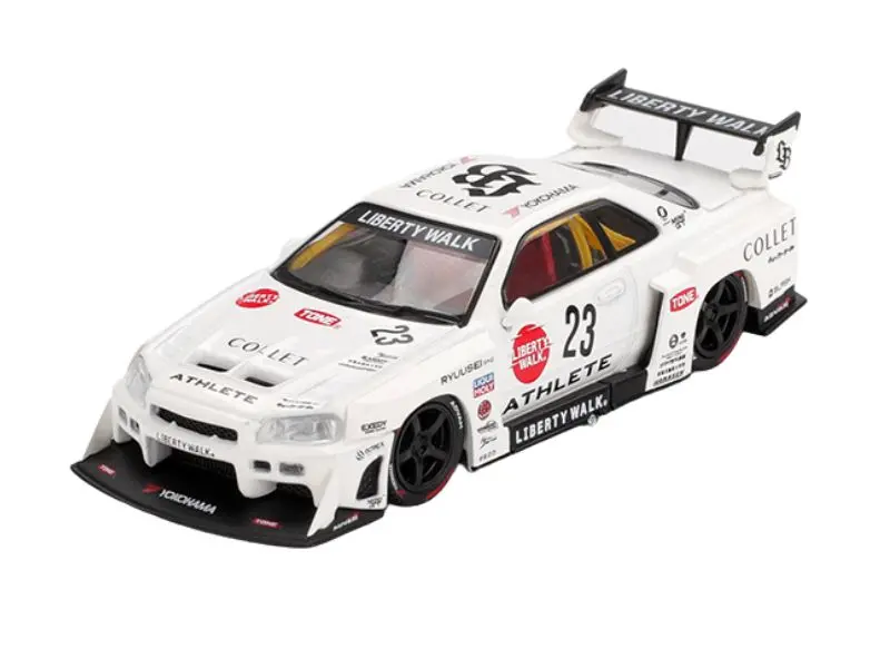Nissan Lb-Er34 Super Silhouette Athlete/Collet – White (Mini Gt) Diecast 1:64 Scale Model - Tsm Mgt01059 1