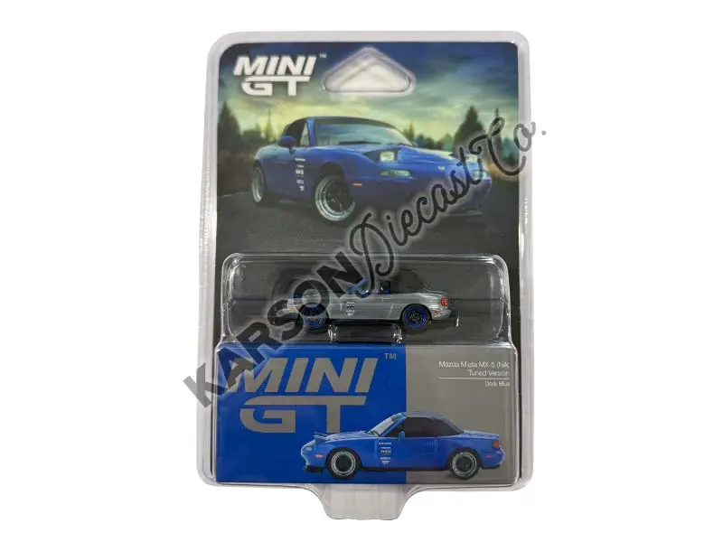 Chase Mazda Miata Mx-5 (Na) Tuned Version – Dark Blue Diecast 1:64 Scale Model - Tsm Mgt01069 1