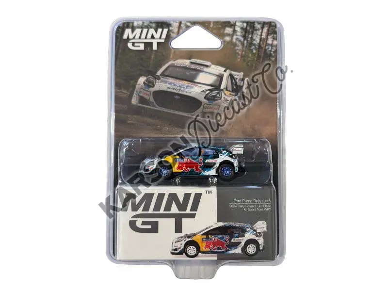 Chase Ford Puma Rally1 #16 M-Sport Ford Wrt 2024 Rally Finland 3Rd Place (Mini Gt) Diecast 1:64 Scale Model - Tsm Mgt01074 1