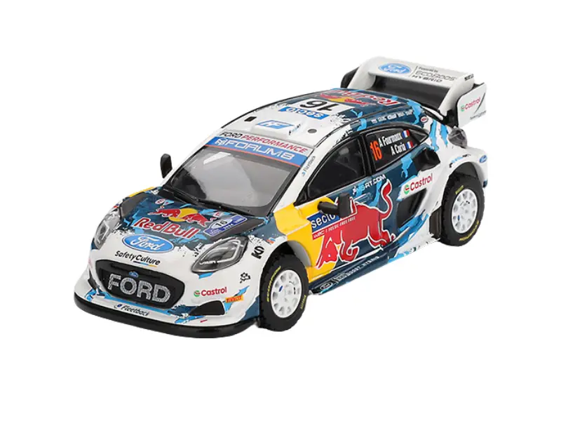 Ford Puma Rally1 #16 M-Sport Ford Wrt 2024 Rally Finland 3Rd Place (Mini Gt) Diecast 1:64 Scale Model - Tsm Mgt01074 1