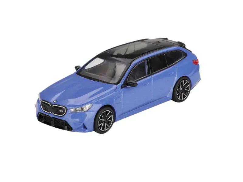 Bmw M5 Touring (G99) – Marina Bay Blue Metallic (Mini Gt) Diecast 1:64 Scale Model - Tsm Mgt01080 1