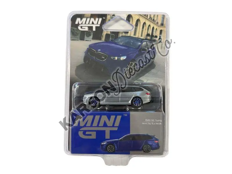 Chase Bmw M5 Touring (G99) – Marina Bay Blue Metallic (Mini Gt) Diecast 1:64 Scale Model - Tsm Mgt01080 1