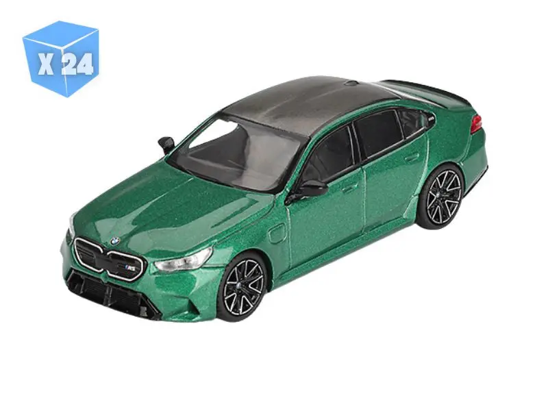 24 Pack Bmw M5 (G90) Isle Of Man – Green Metallic (Mini Gt) Diecast 1:64 Scale Model - Tsm Mgt01086 1