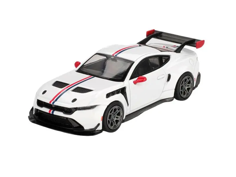 Pre-Order Ford Mustang Gtd Spirit Of America – White (Mini Gt) Diecast 1:64 Scale Model - Tsm Mgt01097 1