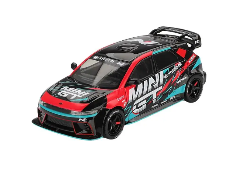 Pre-Order Hyundai Ioniq 5N Mini Gt Rs-01T 2025 Tokyo Auto Salon- Black (Mini Gt) Diecast 1:64 Scale Model - Tsm Mgt01098 1