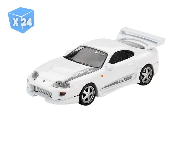 Pre-Order - 24 Pack Toyota Supra Veilside Combat V-I – White (Mini Gt) Diecast 1:64 Scale Model - Tsm Mgt01104 1