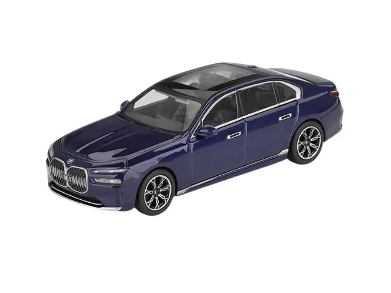 Bmw I7 Xdrive60 – Tanzanite Blue Metallic (Mini Gt) Diecast 1:64 Scale Model - Tsm Mgt01111 1
