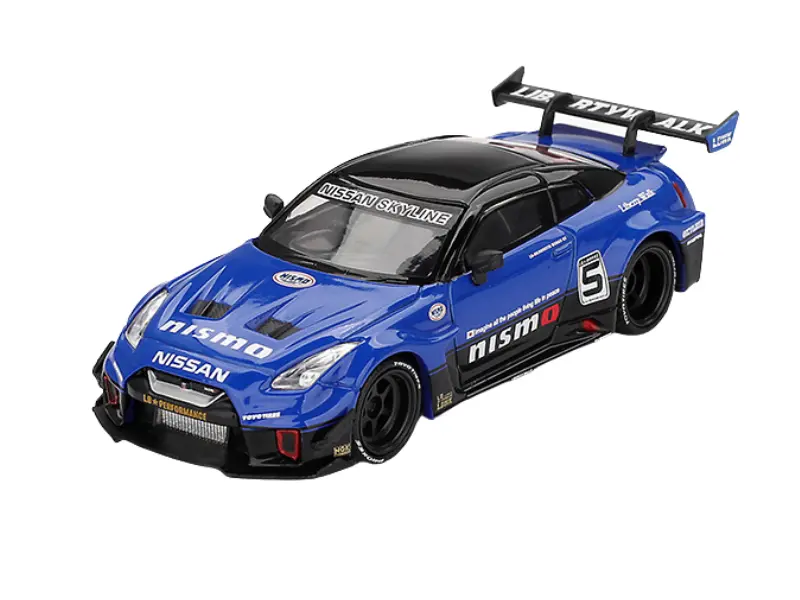 Nissan 35Gt-Rr Ver.2 – Blue Lb-Silhouette Works Gt (Mini Gt) Diecast 1:64 Scale Model - Tsm Mgt01124 1