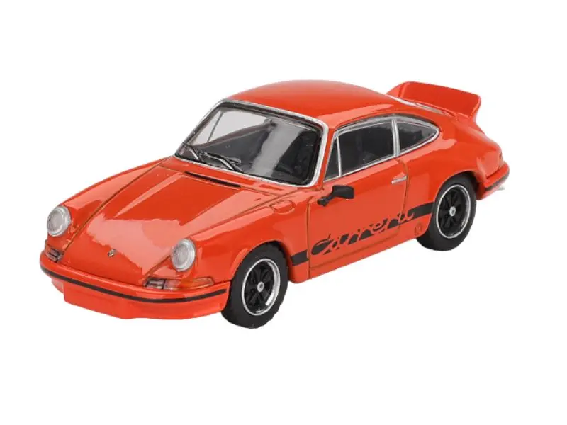 Pre-Order Porsche 911 Carrera Rs 2.7 – Tangerine W/ Black Livery (Mini Gt) Diecast 1:64 Scale Models - Tsm Mgt01142 1