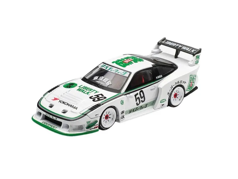 Pre-Order Nissan Lb-Silhouette 180Sx – White (Mini Gt) Diecast 1:64 Scale Model - Tsm Mgt01181 1